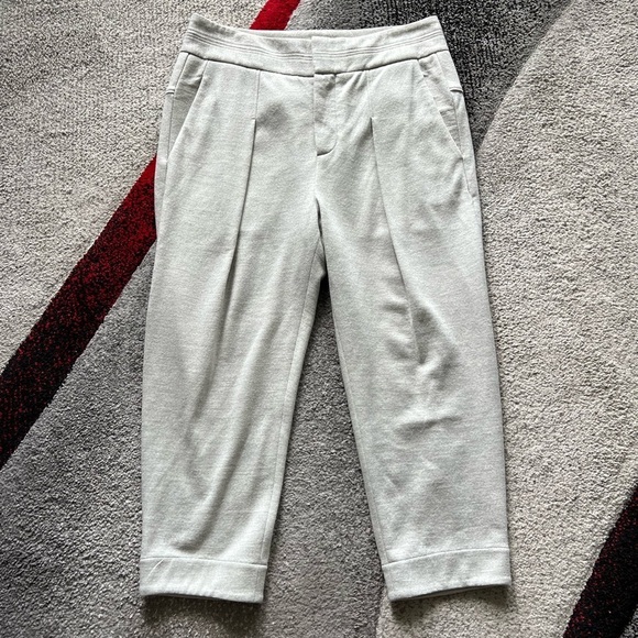 Helmut Lang Felsic Slouchy Cropped Sonar Wool 2 Pant - Picture 2 of 5